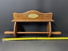 Vintage Wooden Hanging Wall Shelf   Paper Towel Rack