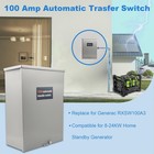 100 Amp Automatic Transfer Switch Single Phase Generator Transfer Switch  Pow   