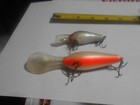 2 Vintage Rapala Cankbait Lures Fat Rap  5 Rapala Down Deep