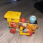 Vintage 1951 Fisher Price Wooden Pull Toy Puffy Train 444