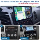 Carplay For Toyota Tundra 07-13  sequoia 08-19 Car Stereo Radio Fit Jbl Oem Cam