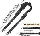 Tactical Single Point Sling 2 3 Point Rifle Sling Adjustable Bungee Strap Black