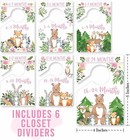 6 Baby Closet Size Dividers Baby Girl - Woodland Baby Closet Dividers By   