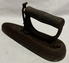 Antq Sensible  5 Sad Iron Collar Sleeves Removable Wood Handle 8   - 19th Century