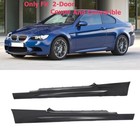 M-style Rocker Panels Side Skirt Fit For 2007-2013 Bmw 3 Series E92 E93 Side