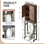 Ushower Over The Toilet Storage Cabinet Bathroom Organizer Barn Doors Brown
