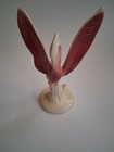 Vintage Mcm Pink Flamingo Ceramic Figurine Mid Century Modern Tropical Bird