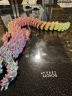 Red   Gray Dragon Statue Figurine Collectible Fantasy Genre Dragon Theme