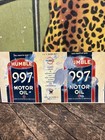 Vintage Humble 997 Motor Oil One Quart Can Unrolled Sign Gas Station Rare  