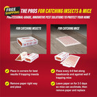 60 Pack Sticky Mouse Trap Glue Boards Rat Insect Catcher 5 3x8 Indoor Home