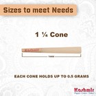 Unbleached Rolling Paper Cones 1-1 4 Size Pre Rolled Cones Pack Of 32- 6 Ct Each