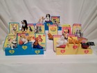 1990s Hasbro 15 Puppy In My Pocket Mini Dog   Cat Figures W accessories   Cards