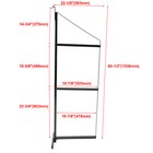 4pcs Black Cargo Shipping Container Shelving Shelf Brackets Universal 18 x60 