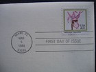 1984 Orchids Pacific Calypso Replica Gold Golden Cover Stamp