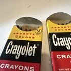 Vintage 6 Crayons Crayolet 5c Original Unused 2 Boxes 1 Pack Is Better Condition