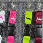 Victorias Secret Pink Lanyard Keychain Id Holder Lot Blue Pink Green Maroon