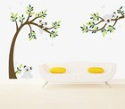 Koala And Branch Tree Wall Stickers With Dragonflies Bear For Bedroom Kids Room