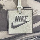 Large Gym Bag Nike Duffle 2000 Travel Shoe Graphic Print White Grey Leather Vtg