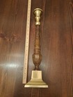 Pair 17  Tall Brass Metal Candlestick Holders 