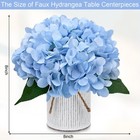 Light Blue Set Of 6 Faux Flower Table Centerpieces Wedding Decor Floral