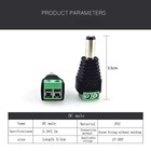 20pcs For Cctv Male  Female 2 1x5 5mm Dc Power Plug Jack Adapter Wire Connector