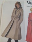 Trench Dress Coat 12 Vogue 2906 Sewing Pattern Uc Vtg Anne Klein Designer Belted