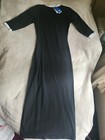 Adidas Originals Adicolor 3-stripes Maxi Dress Black L Bnwt