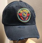 Foo Fighters Hat Low Distressed Adjustable Buckle Black Hat