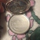 International Wolf Center Quartz Full Hunter Pocket Watch Silver Wolf Theme