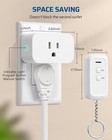 Indoor Remote Controlled Outlet With 100 Foot Range Remote 125vac 60hz 15a 1875w