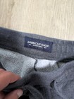 American Eagle Mens Sweat Shorts Gray Drawstring Zip Pockets Size M