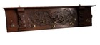 1922 Hand-carved Tiger Oak Wall Rack - Artisan Dragon   Lion Mask Wall Coat Rack