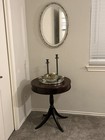 Federal Style  duncan Phyfe  Antique Mahogany Round Accent Table