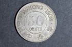 Hong Kong  british  1902 50 50c Cents 80  Silver Coin Edward Vii Extra Fine