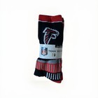 Atlanta Falcons Nfl Team Logo Crew Socks 3 Pairs Pack Adult Large