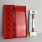 Lego Pencil Case Brick Mini Figure Storage Holder Red Gel Pen New In Box School
