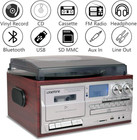 Vinyl Record Player 9 In 1 3 Speed Bluetooth Vintage Turntable Cd Cassette Playe