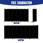 Room Divider And Folding Privacy Screens 6 Panel  11 Ft Wide Room Partitions