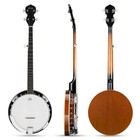 Donner Full Size 5 String Banjo Dbj-200 Banjolele String Instrument Gig Bag Kit