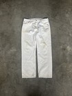 Vintage 1980 Levi   s 501 Mens 36 X 30 White Button Fly Jeans Made In Usa
