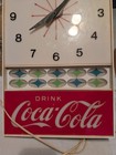 Coca-cola Soda Advertising Wall Clock Beige Red White Black Green Blue Logo