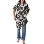 Slowtidehauke Quick-dry Hooded Changing Poncho Aloha Floral Unisex Size S-m Euc