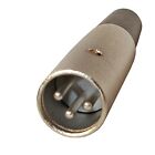 10 Pack 3pin Xlr Male Audio Cable Replacement Connector Mic Microphone Cord Plug