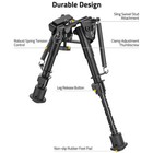 6  - 9  Rifle Bipod Carbon Fiber Lightweight Spring Return Hunting Gun Bipod Usa