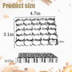 Gold Fish Cutter 25 Cavity Cookie Mini Molds Mini  Silver 