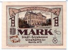 1921 Germany Glashutte Notgeld 1 Mark Note  ng147 