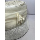 Vintage Pillbox 1960s White Hat