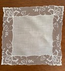 Lot 3 Antique Bridal Wedding Lace Handkerchiefs