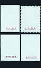 Ceylon 1861-1869 Qv Victoria Blue Paper Set Mnh Reproduction Stamp Sv