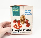 Post Grape-nuts Cereal Box Lady Post Melmac Dinnerware Promotion 10 Oz